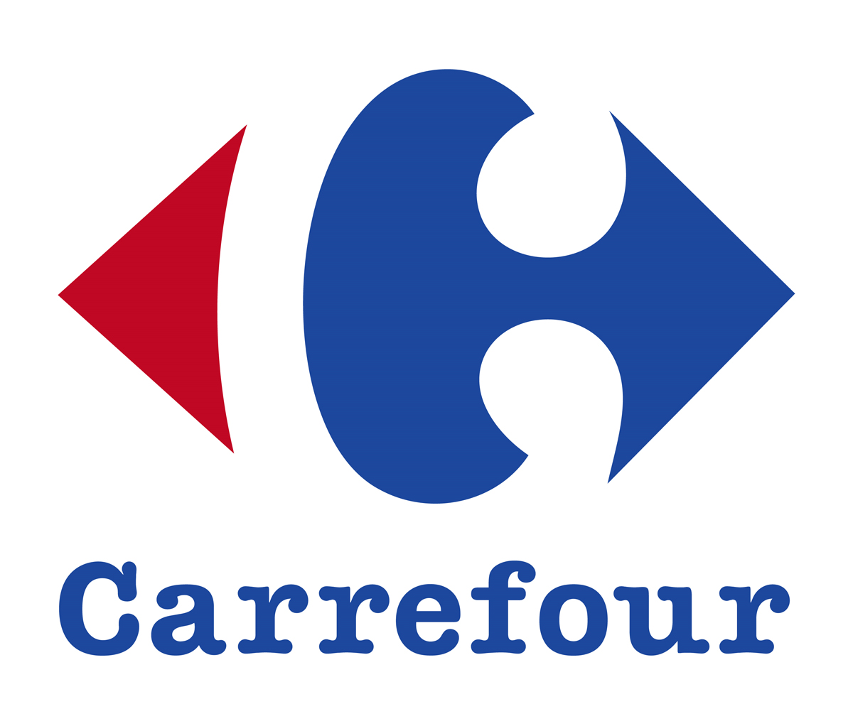 Página de inicio del logotipo de Carrefour